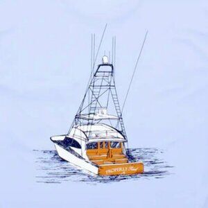 *** SOLD OUT NWT Properly Tied Performance SHIRT Deep Waters Blue LARGE ***